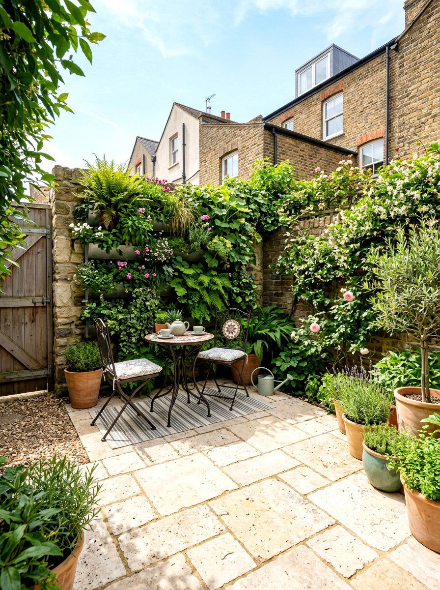 Small backyard limestone patio - 30 limestone backyard patio ideas