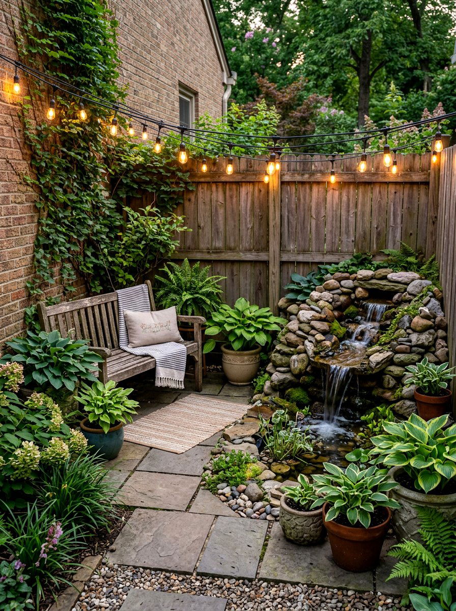 Small backyard waterfall - 30 pondless waterfall ideas
