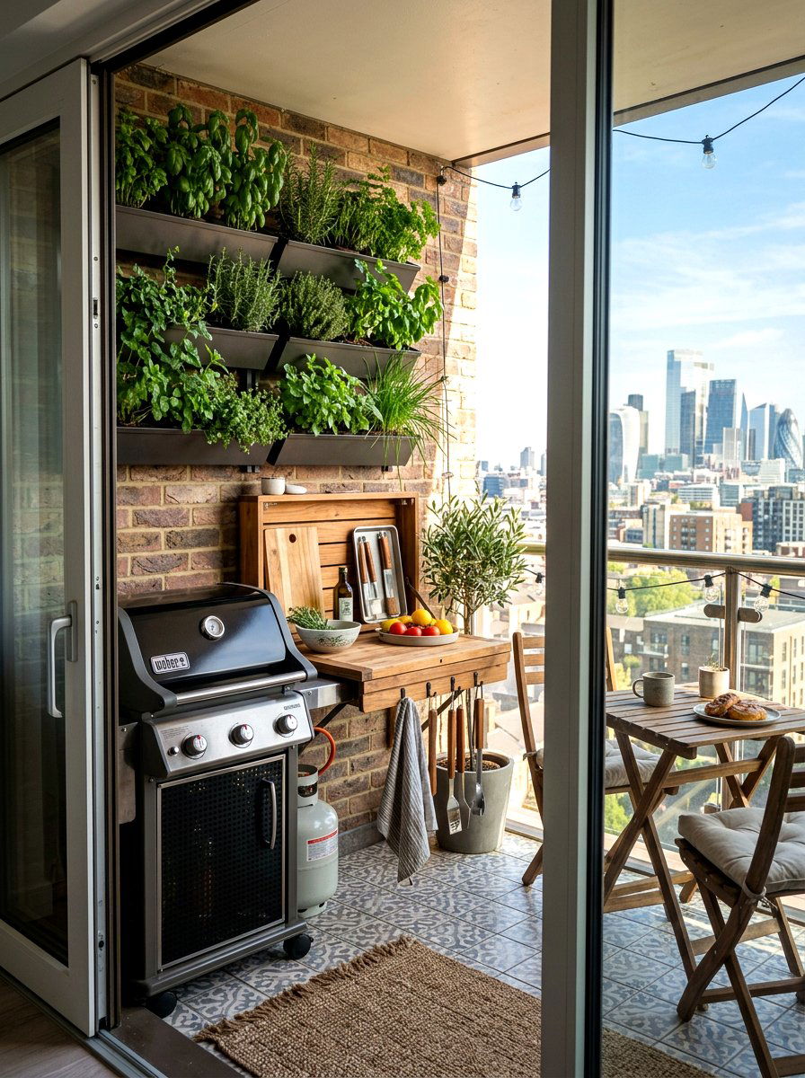 Small balcony outdoor kitchen - 30 alfresco kitchen ideas