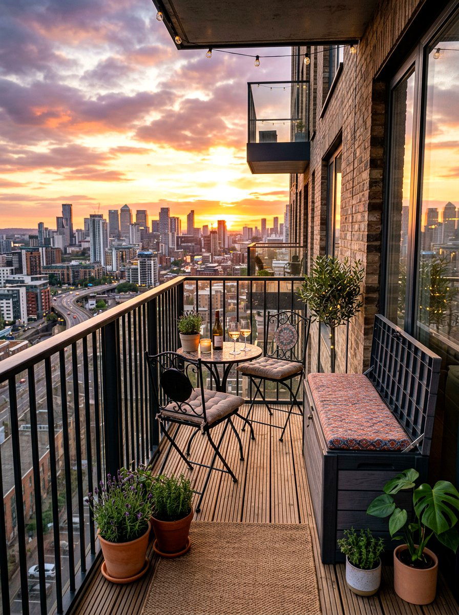 Small balcony storage box - 30 deck box ideas