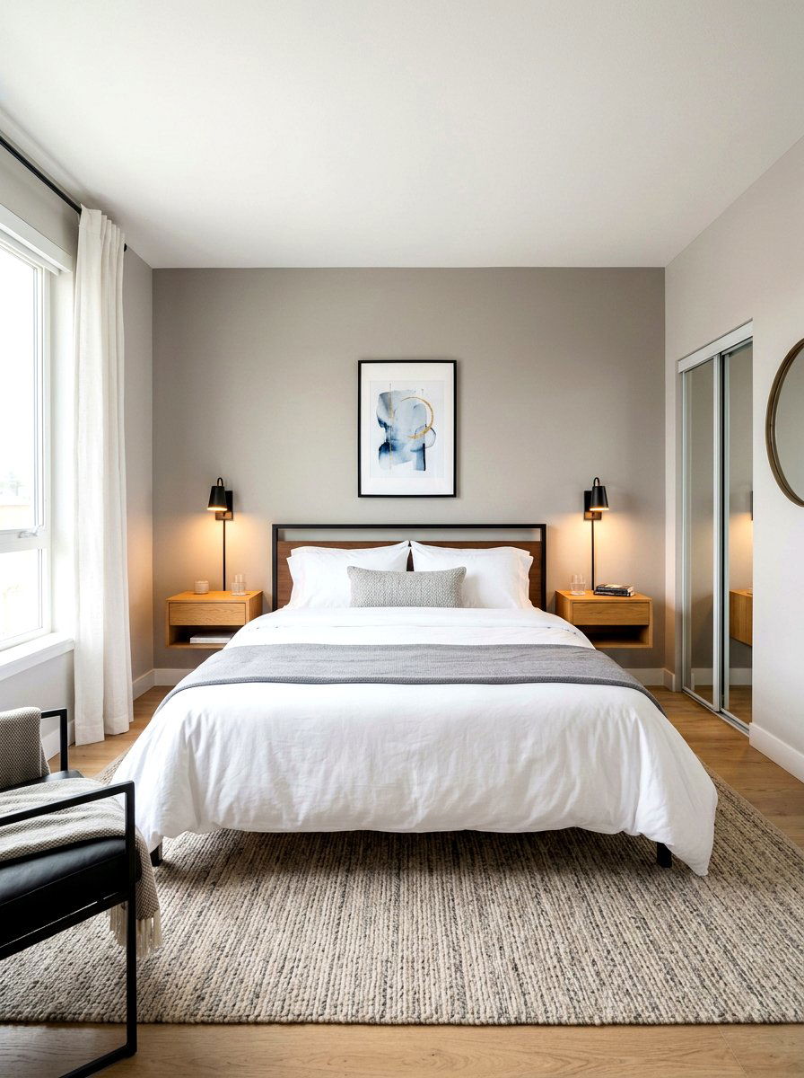 Small bedroom layout king bed - 30 small room layout ideas