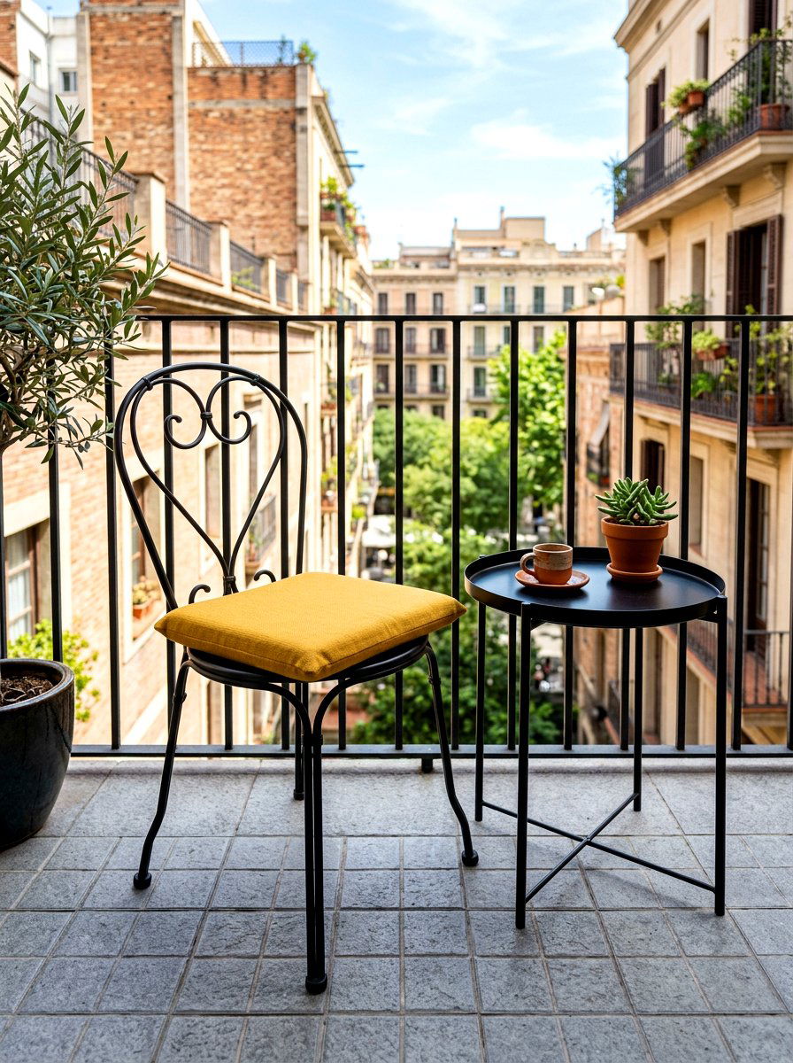 Small bistro chair - 30 stoop decor ideas