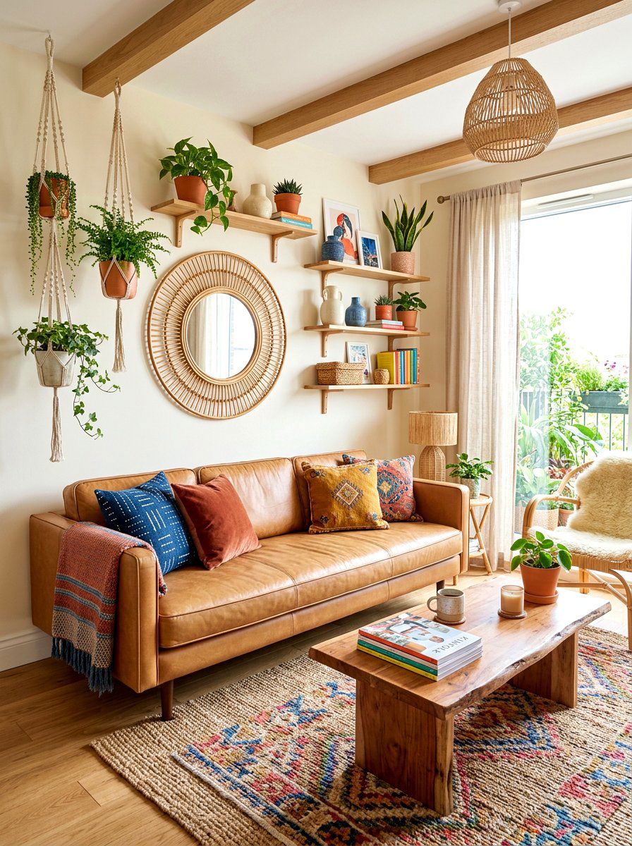 Small boho living room - 30 boho living room ideas