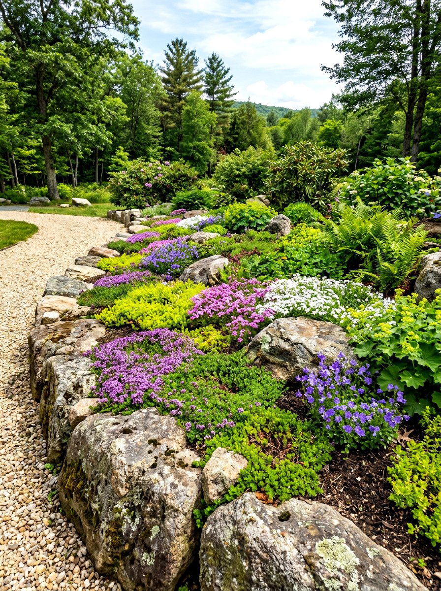 30 Stone Mulch Border Ideas: Clean Edges With Natural Contrast