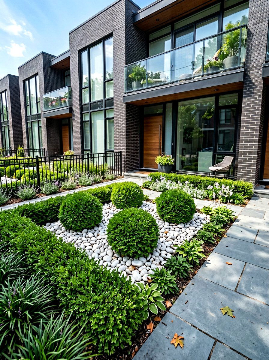 Small boxwood garden - 30 boxwood front yard ideas