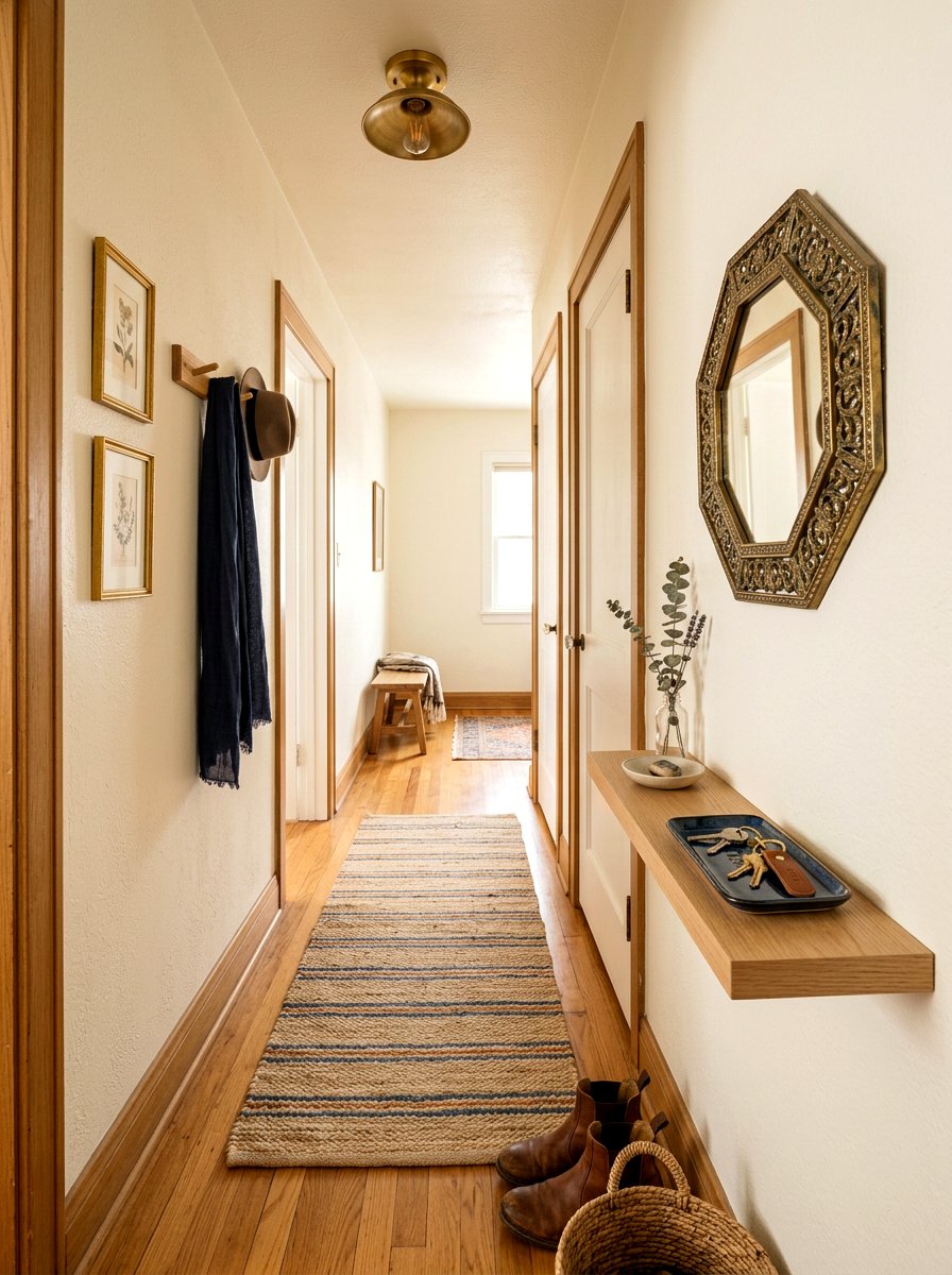 Small brass hallway mirror - 30 antique brass mirror decor ideas