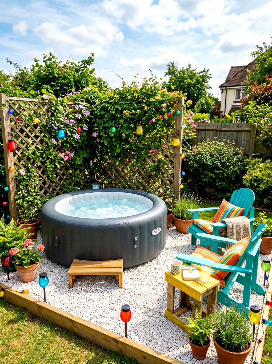 Small budget hot tub - 30 small hot tub patio ideas