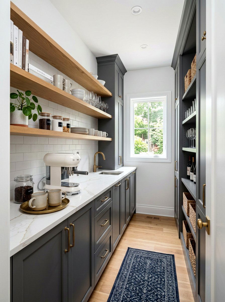 Small butler pantry - 30 back kitchen pantry ideas