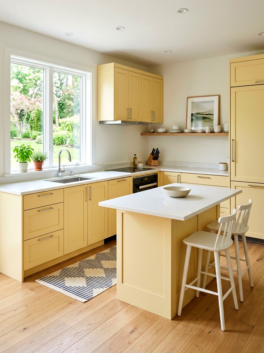 Small buttercream kitchen layout - 30 buttercream kitchen ideas