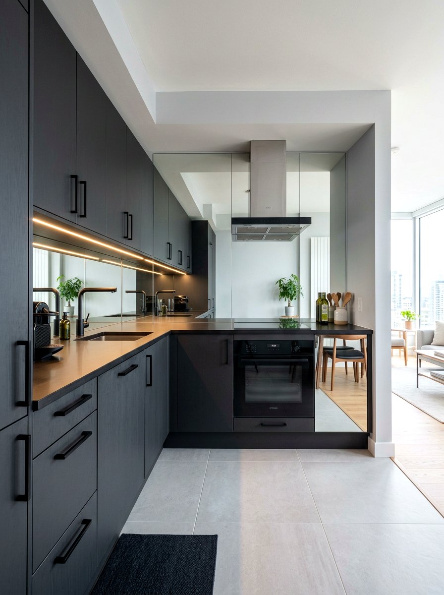 Small charcoal kitchen - 30 charcoal kitchen ideas