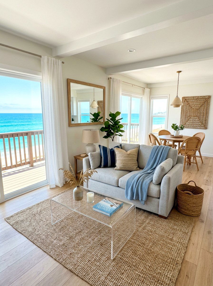 Small coastal living room - 30 coastal living room ideas