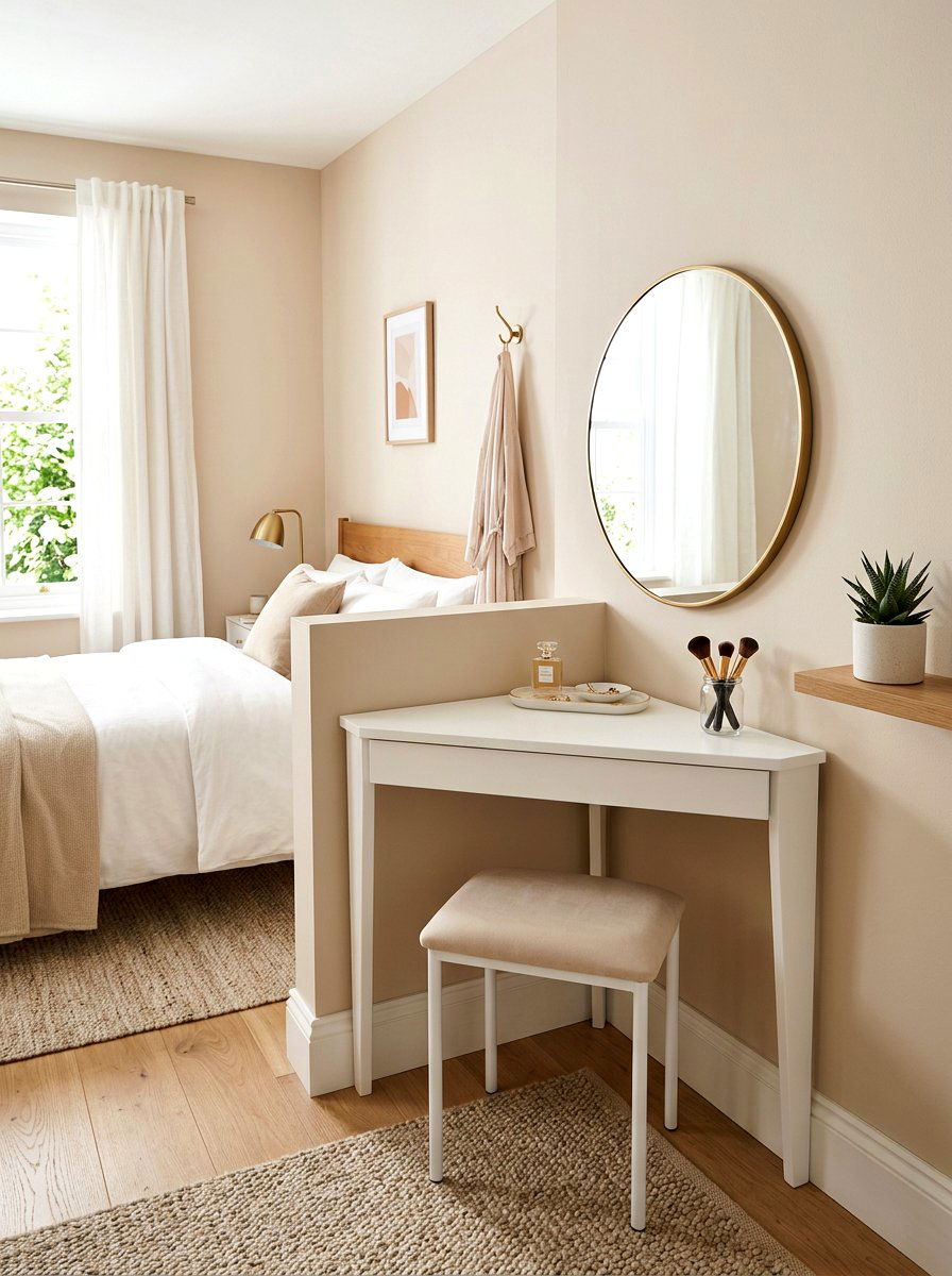 Small corner vanity - 30 bedroom vanity corner ideas