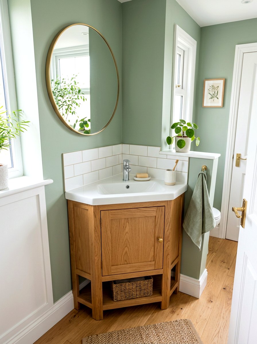 Small corner vanity - 30 powder room vanity ideas