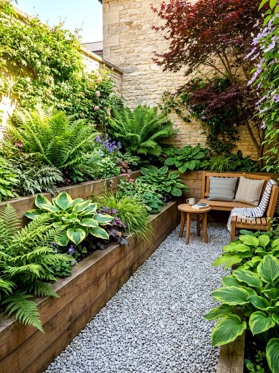 Small courtyard garden - 30 enclosed courtyard ideas