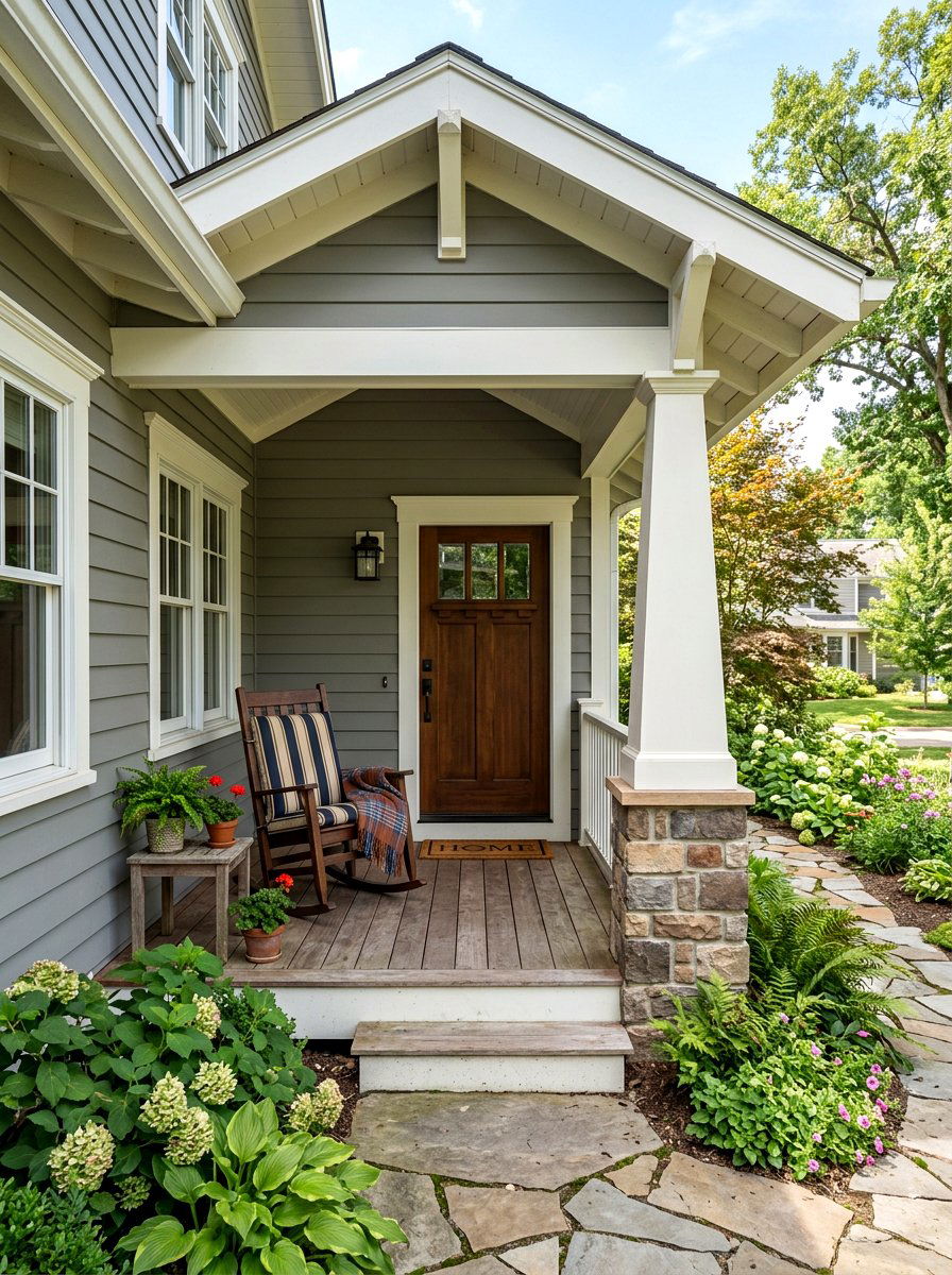 Small craftsman front porch - 30 craftsman front porch ideas