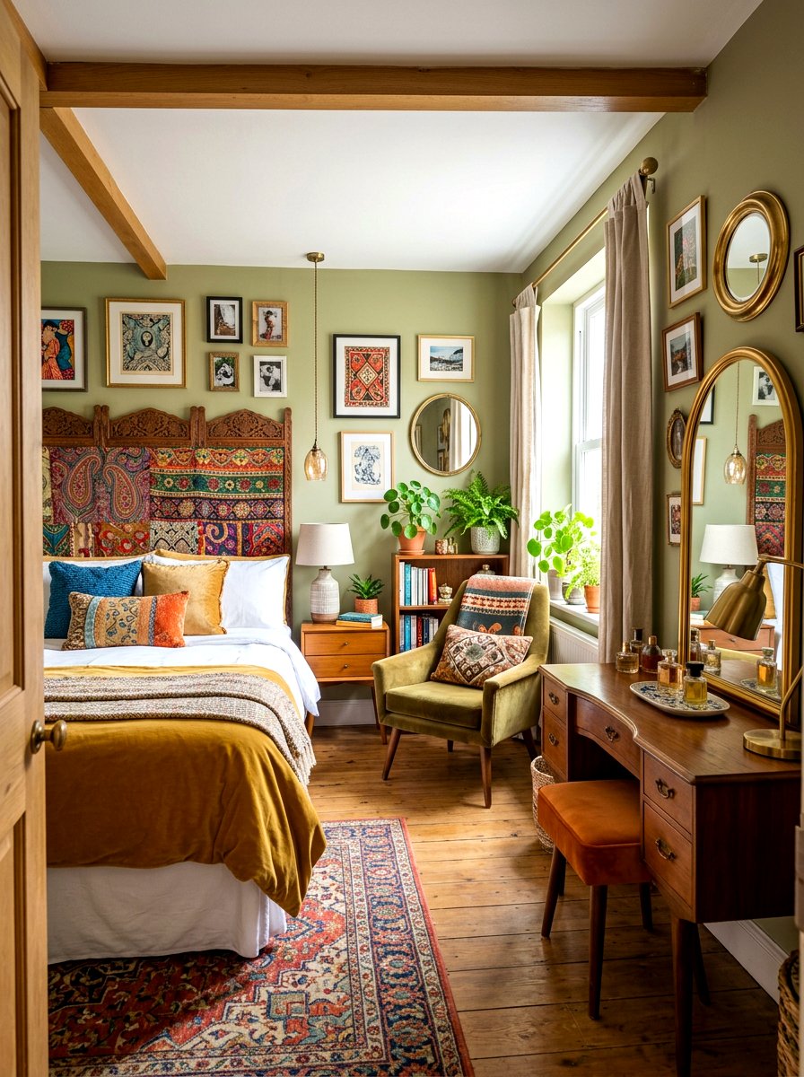 Small eclectic bedroom - 30 grandma core bedroom ideas