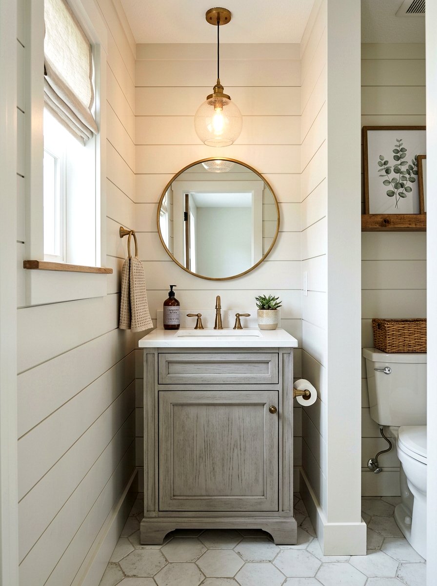 Small farmhouse bathroom vanity - 30 farmhouse bathroom vanity ideas