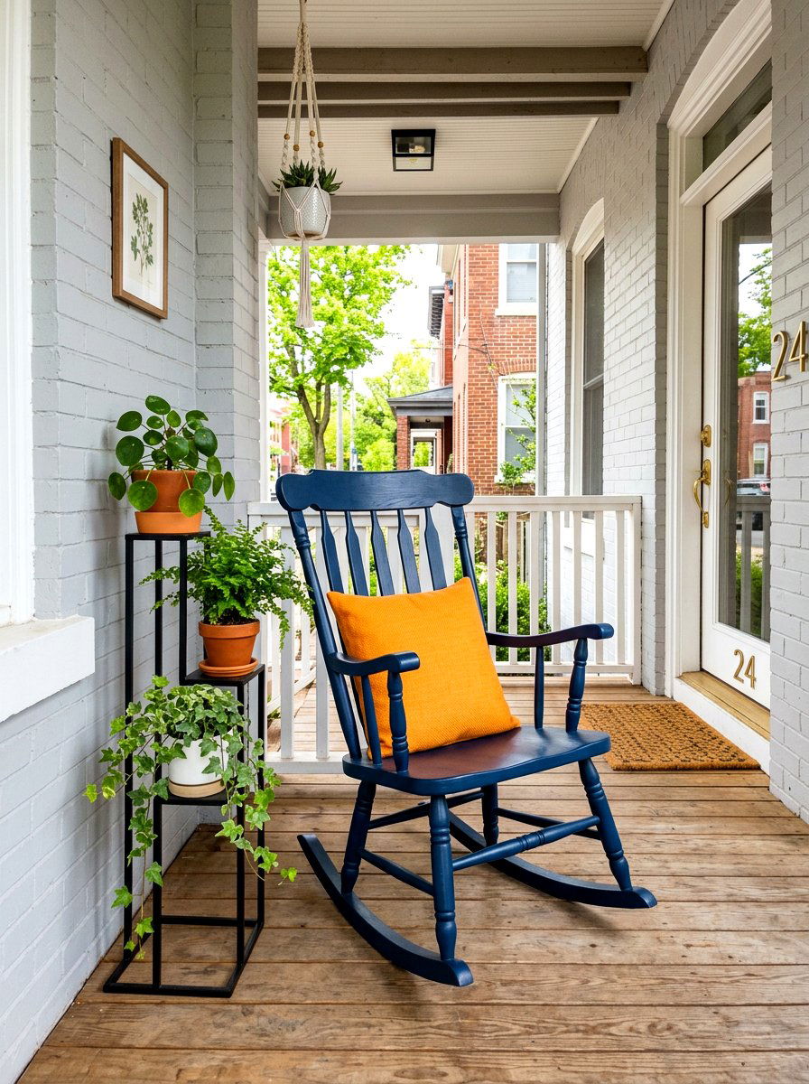 Small front porch rocking chair - 30 porch rocking chair styling ideas