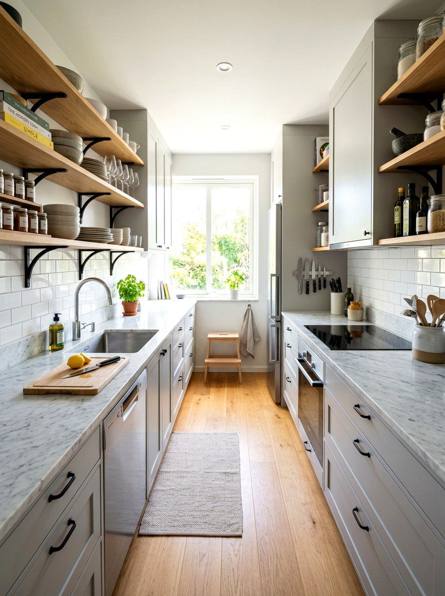 Small galley prep kitchen - 30 hidden prep kitchen ideas