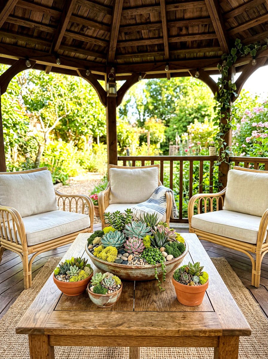 Small gazebo table planters - 30 gazebo planter ideas
