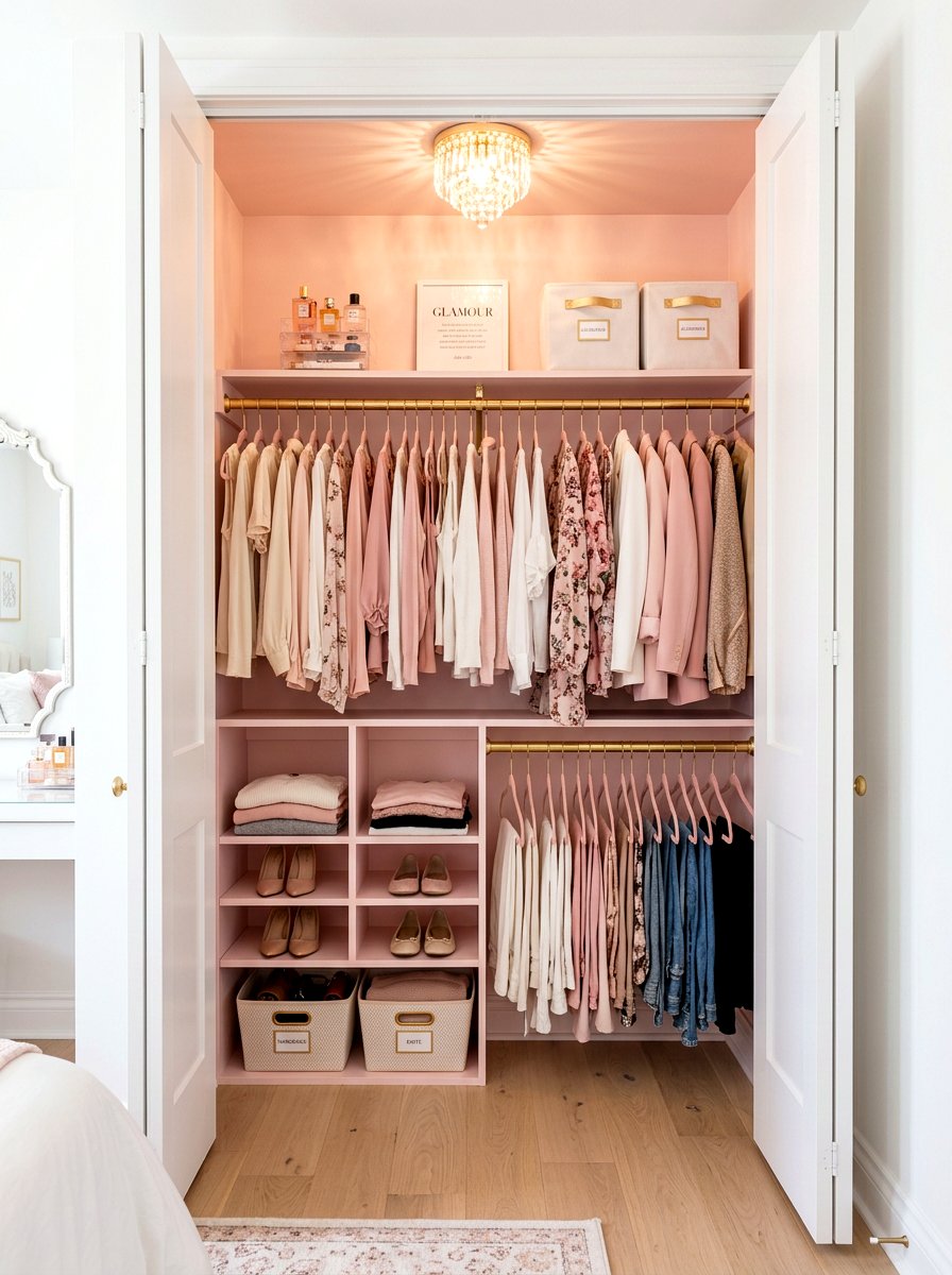 Glam Closet Ideas: 30 Luxe Storage Touches That Look Expensive