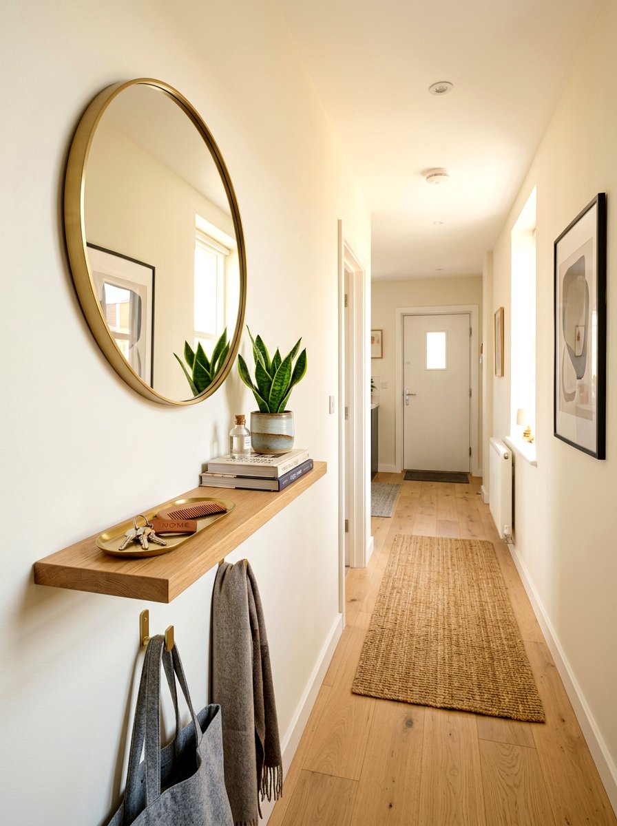 Small hallway mirror - 30 entry mirror ideas