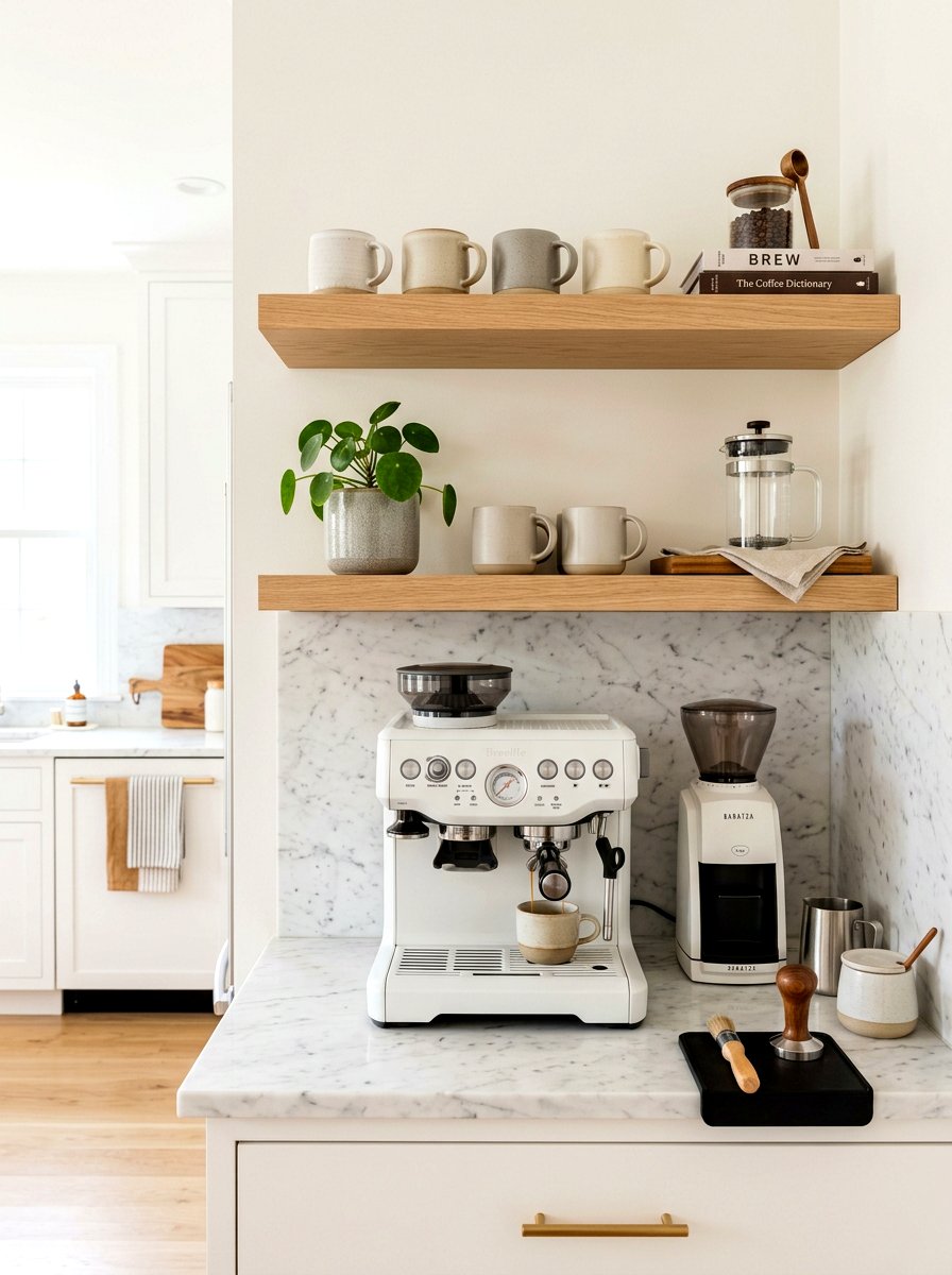 Small kitchen coffee nook - 30 coffee station ideas