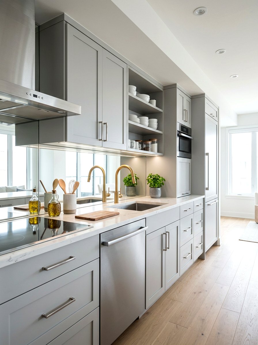 Small kitchen mixed metals - 30 mixed metal kitchen ideas