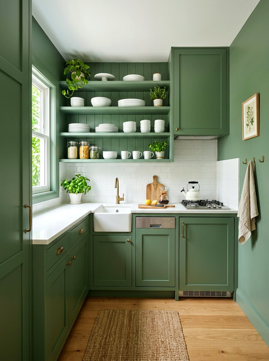 Small kitchen sage green cabinets - 30 sage kitchen cabinet ideas