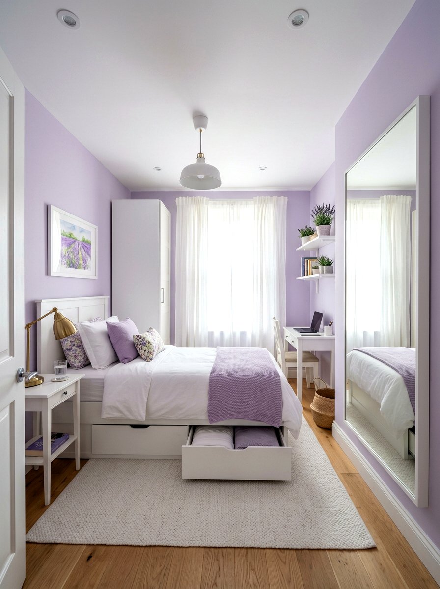 Small lavender bedroom - 30 lavender bedroom ideas