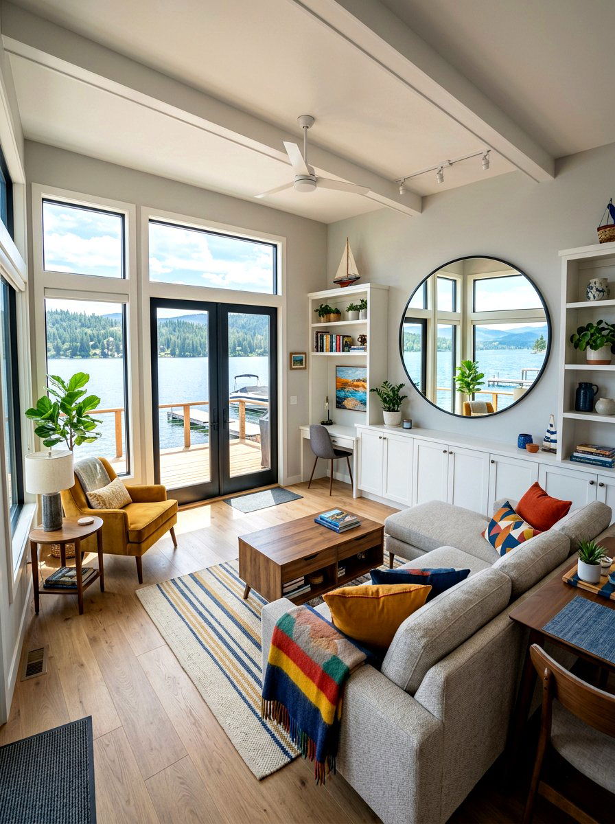 Small layout lake house - 30 lake house living room ideas