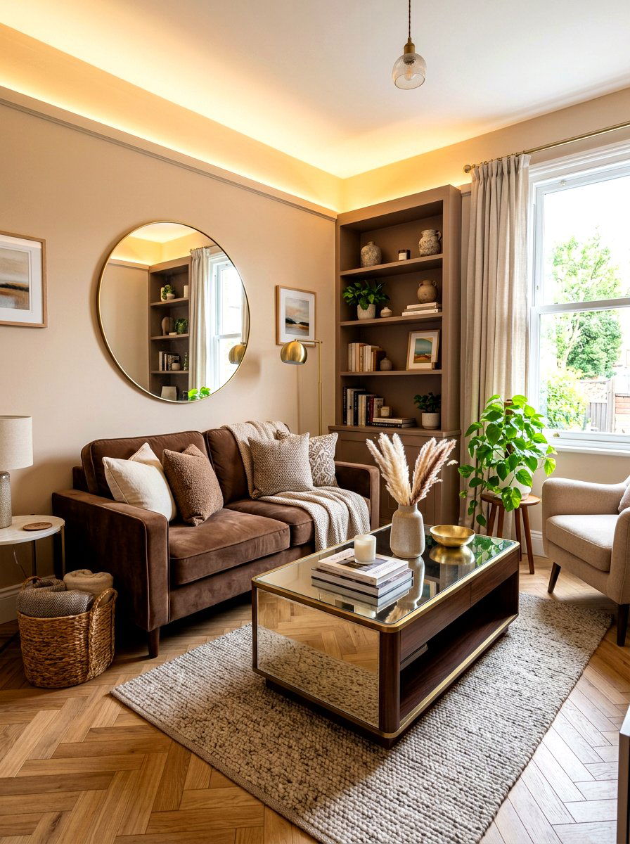 Small mocha living room - 30 monochrome mocha living room ideas