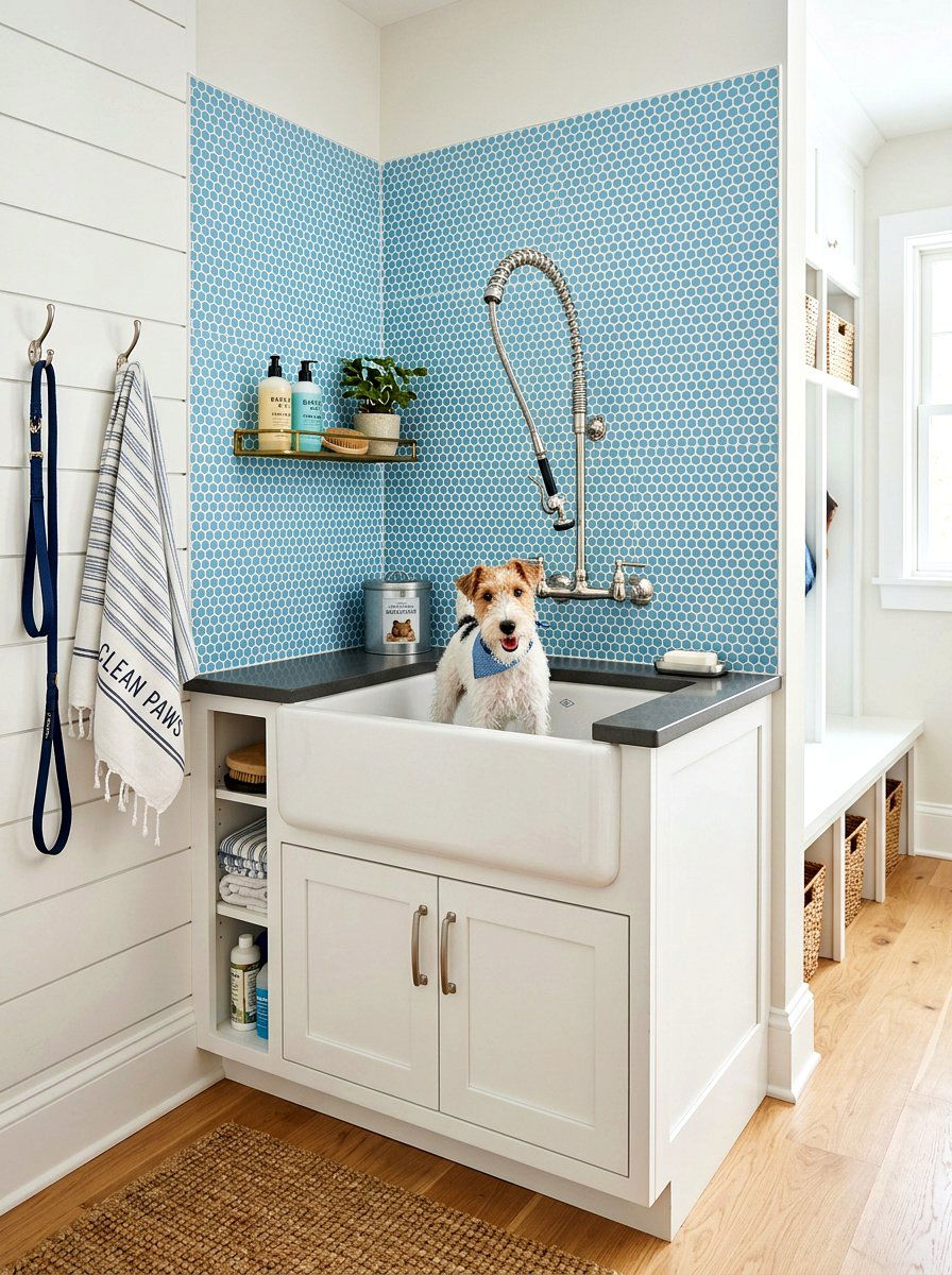 30 Mudroom Dog Wash Ideas for Mess-Free Paw Cleaning Made Easy