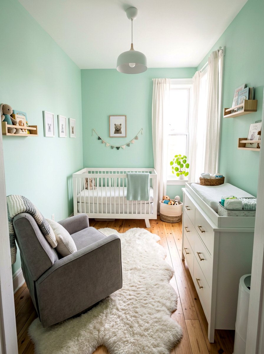 Small narrow nursery layout - 30 narrow room decorating ideas