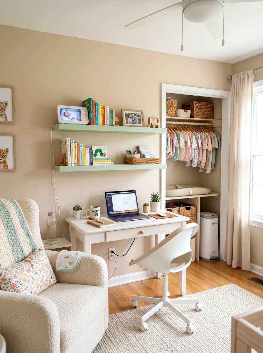 Small nursery cloffice - 30 desk in closet ideas aesthetic