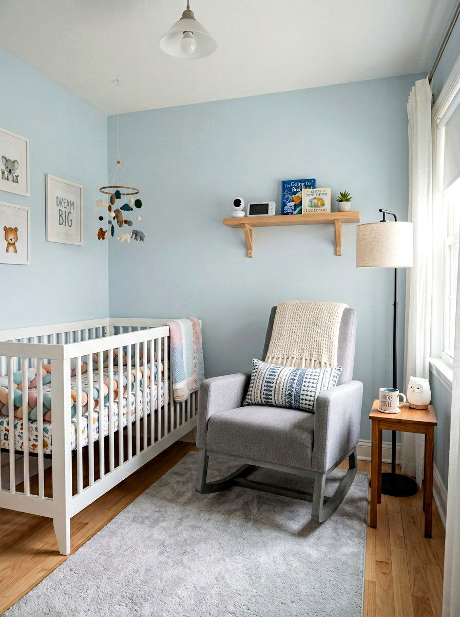 Small nursery rocking chair layout - 30 nursery rocking chair corner ideas
