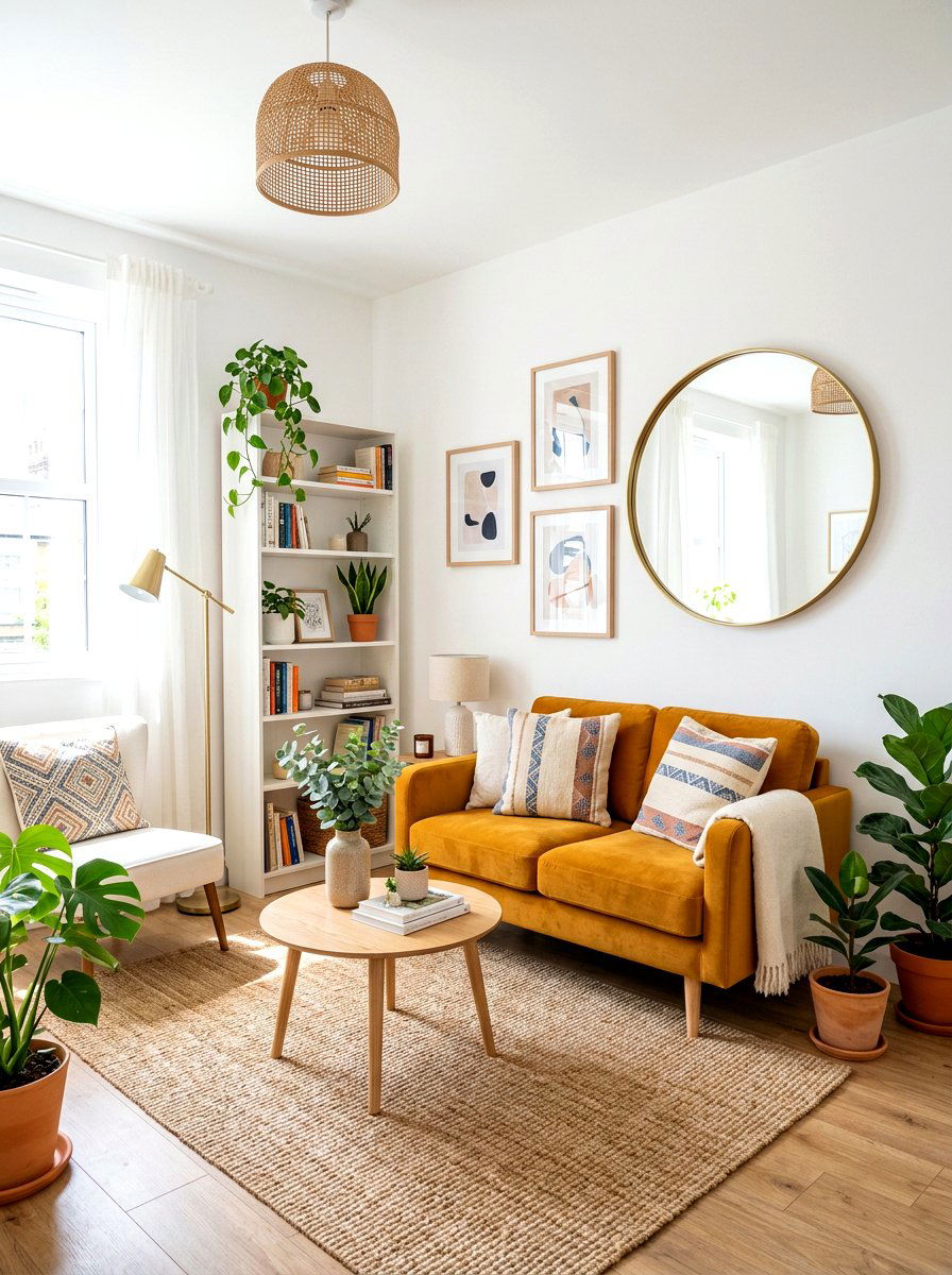 Small ochre living room - 30 ochre living room ideas