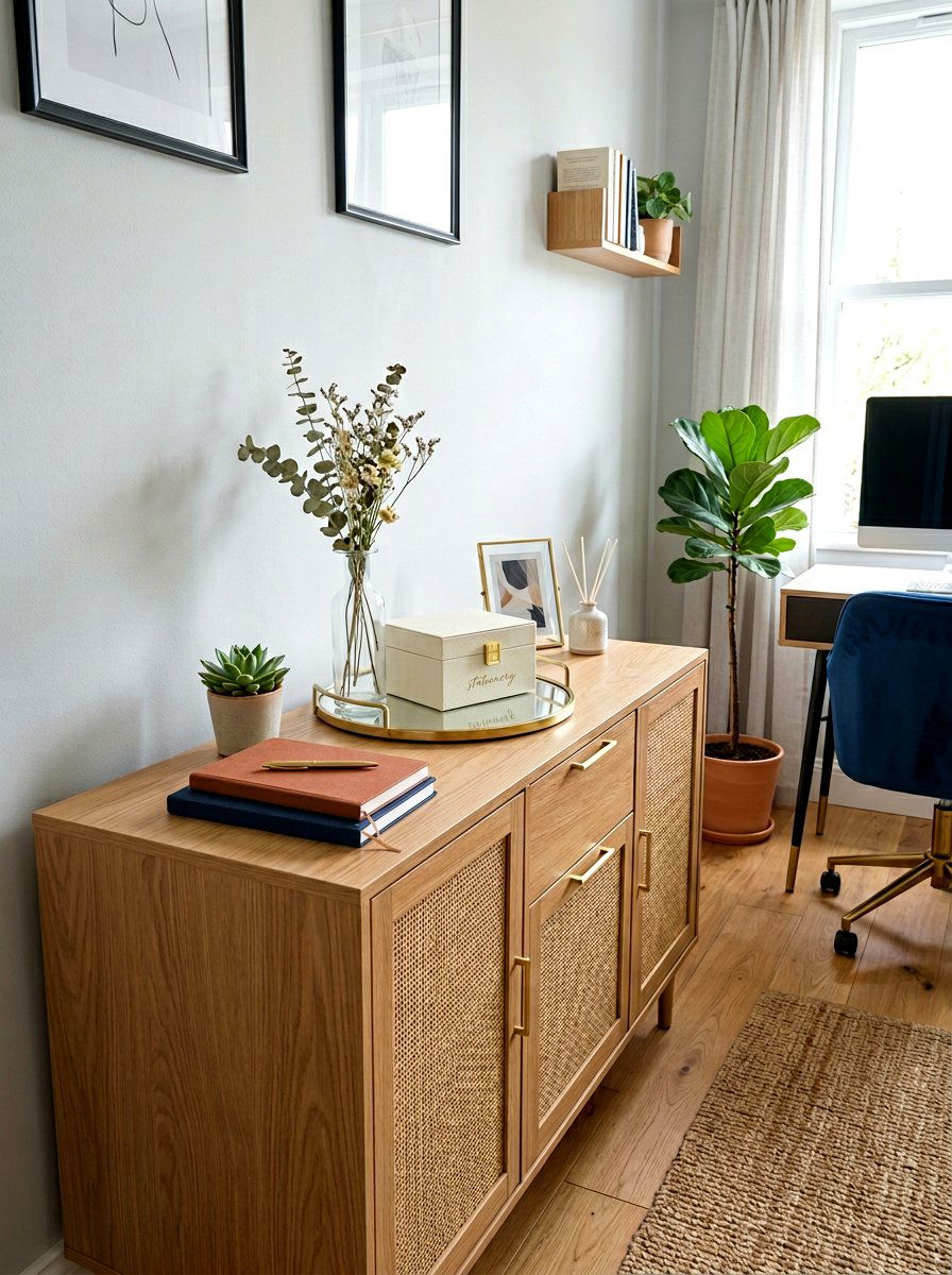 Small office credenza design - 30 office credenza styling ideas