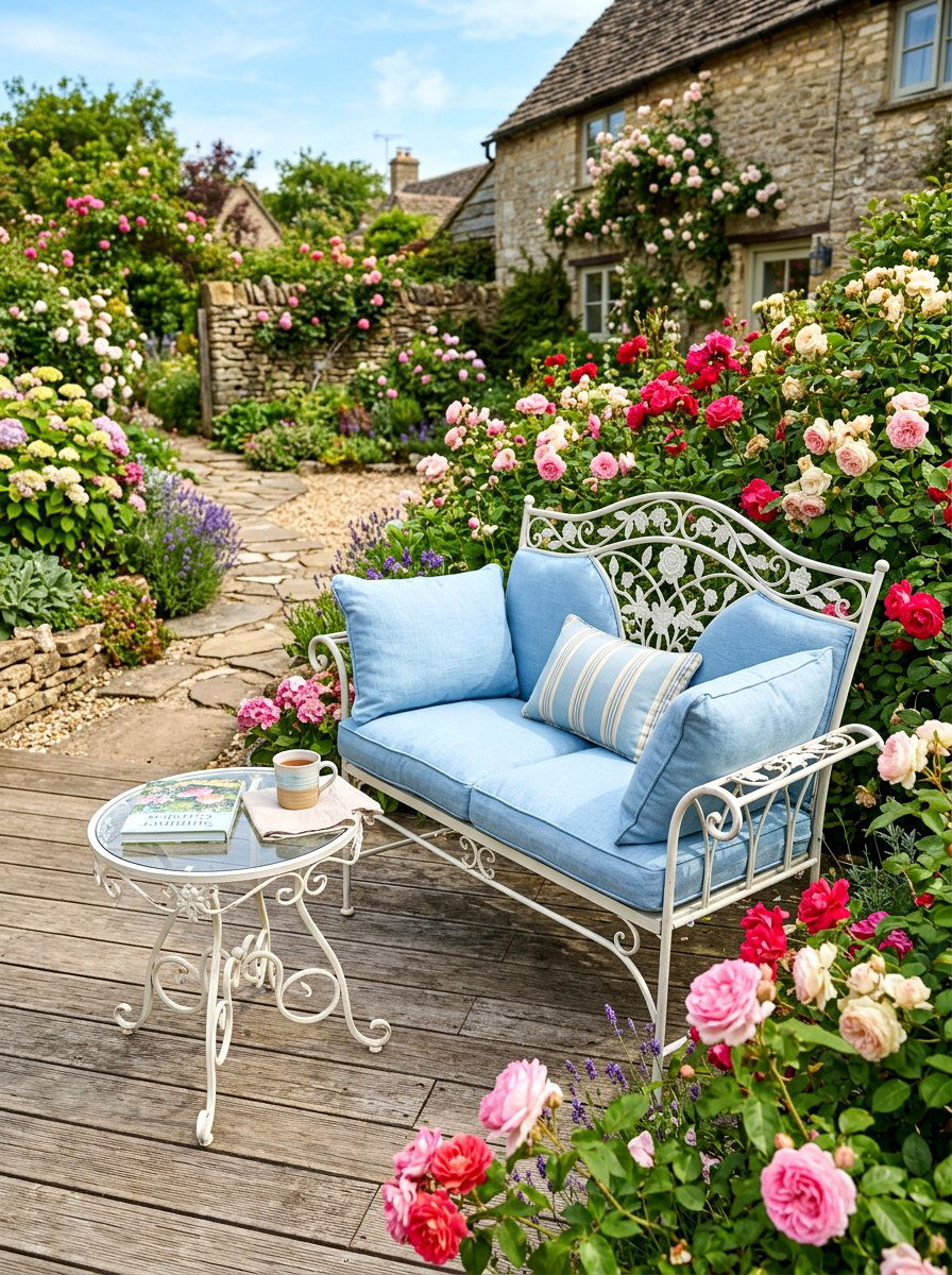 Small outdoor loveseat - 30 deck lounge furniture ideas
