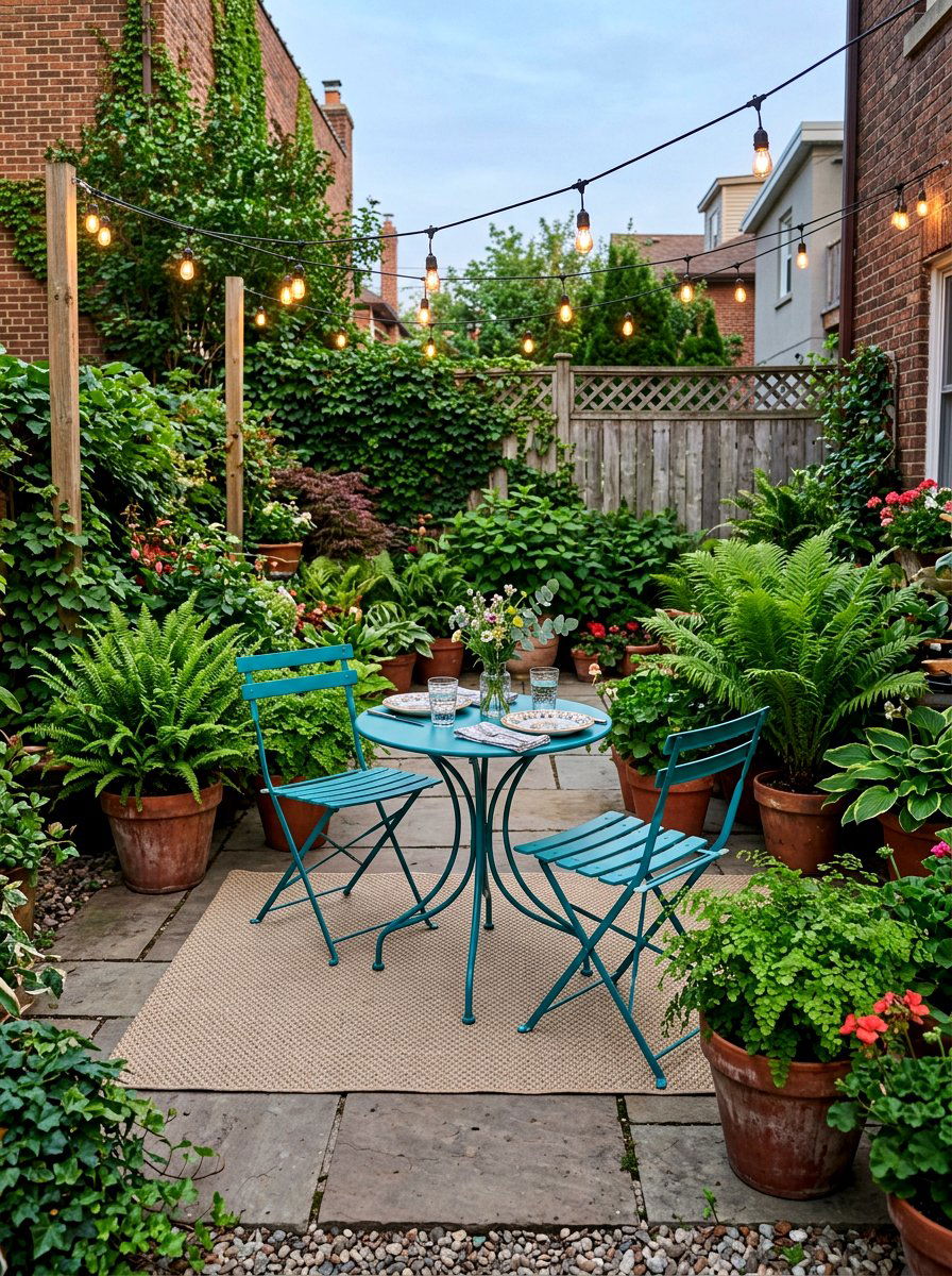 Small patio bistro set - 30 outdoor dining nook ideas