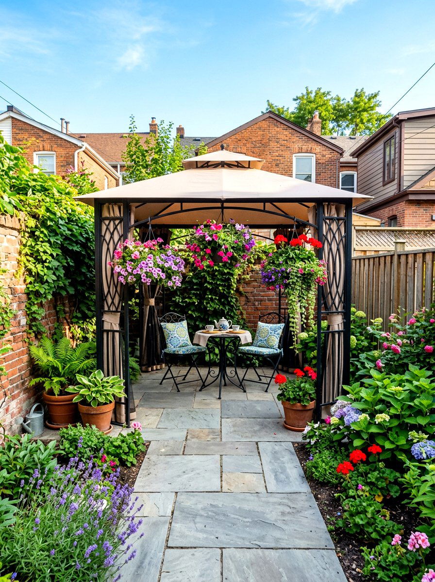 Small patio gazebo - 30 garden gazebo ideas
