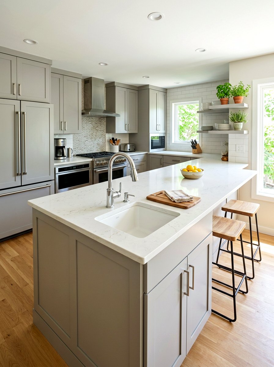 Small prep sink - 30 island end cap ideas