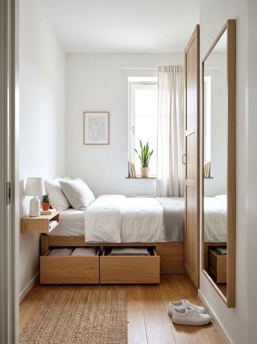 Small scandi bedroom layout - 30 Scandinavian bedroom ideas