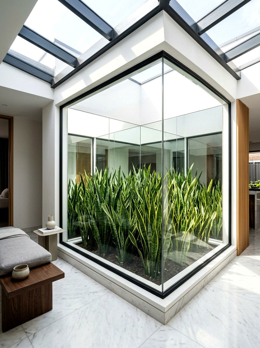Small space atrium - 30 indoor courtyard home ideas