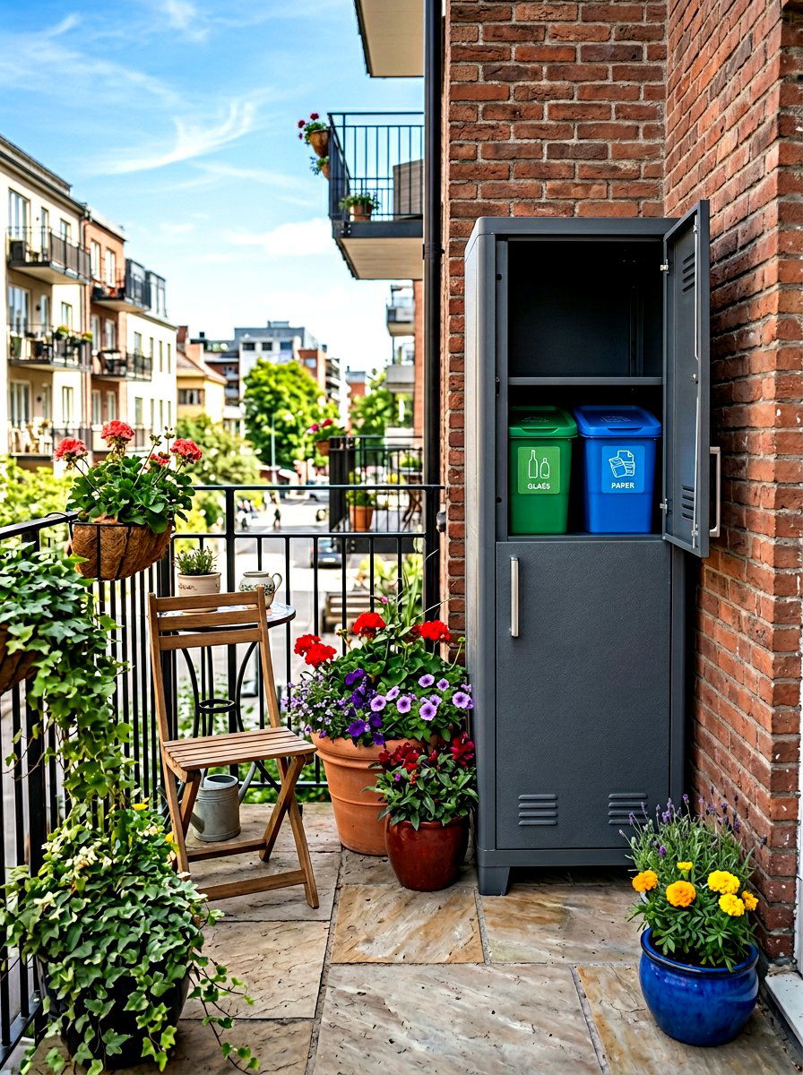 Small space bin storage - 30 trash can enclosure ideas