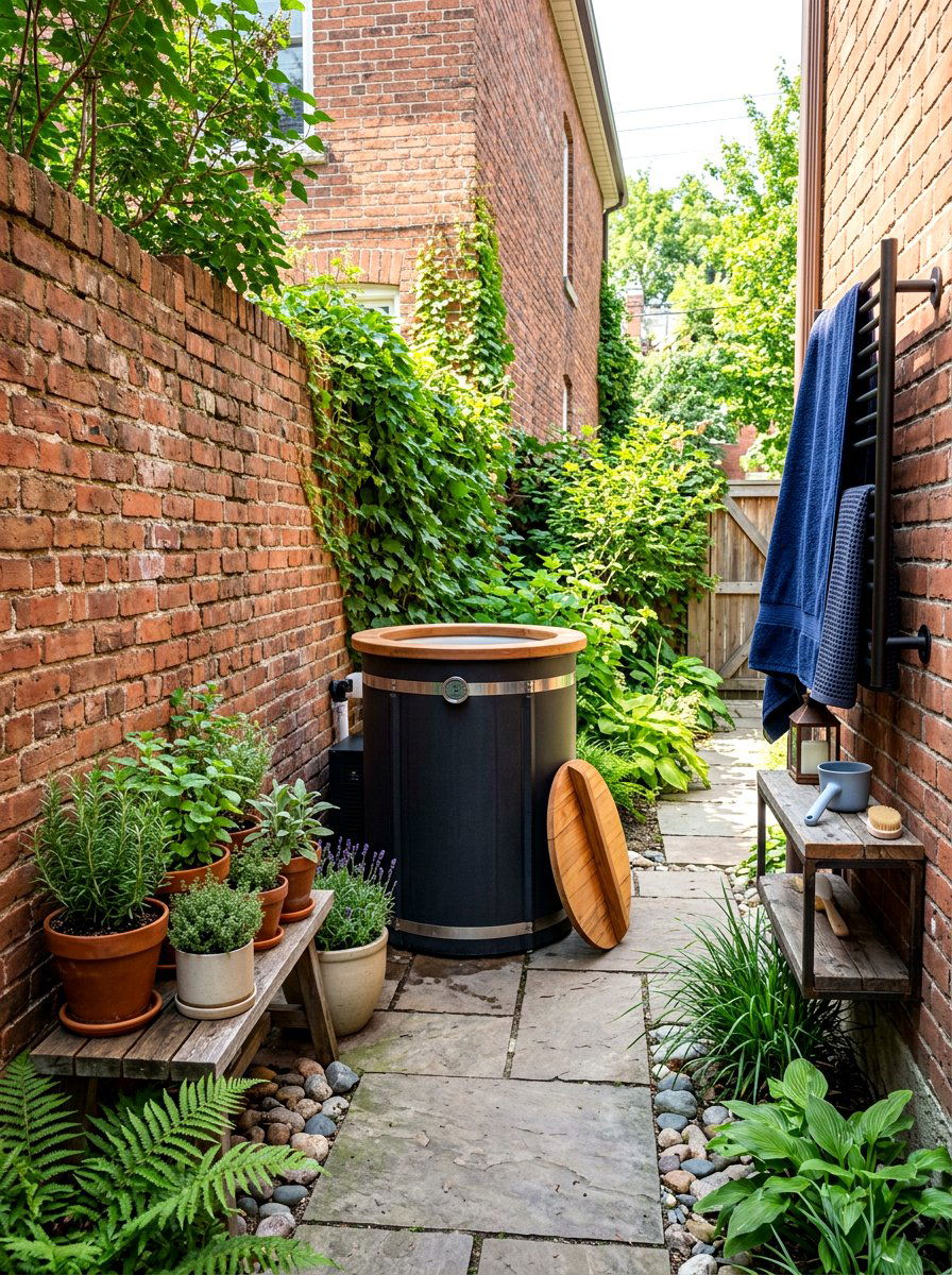 Small space cold plunge - 30 cold plunge backyard retreat ideas