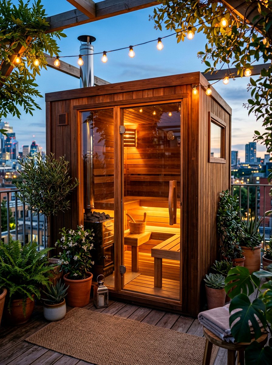 Small space corner sauna - 30 outdoor sauna backyard ideas aesthetic