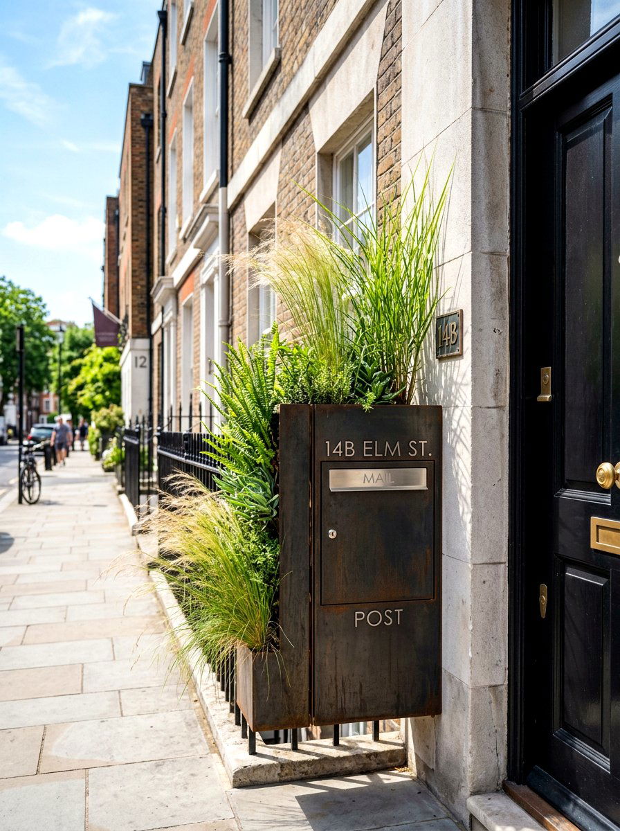 Small space mailbox planter box - 30 mailbox planter box ideas