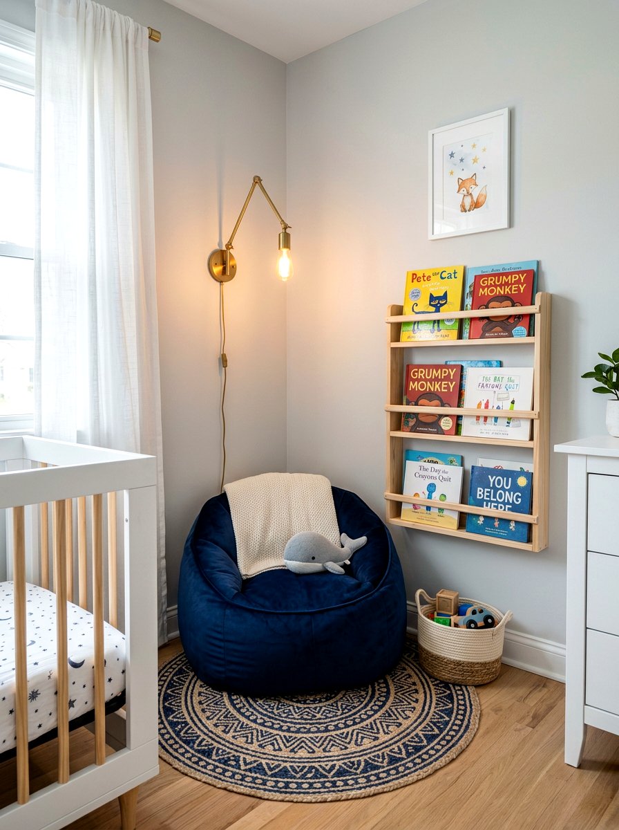 Small space nursery reading nook - 30 nursery reading corner ideas
