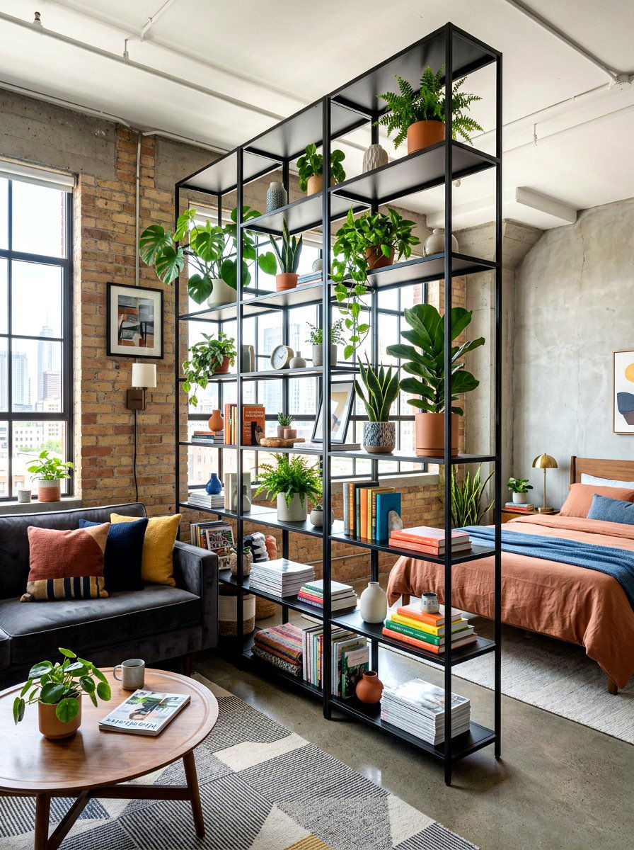 Small studio layout room divider - 30 small room layout ideas